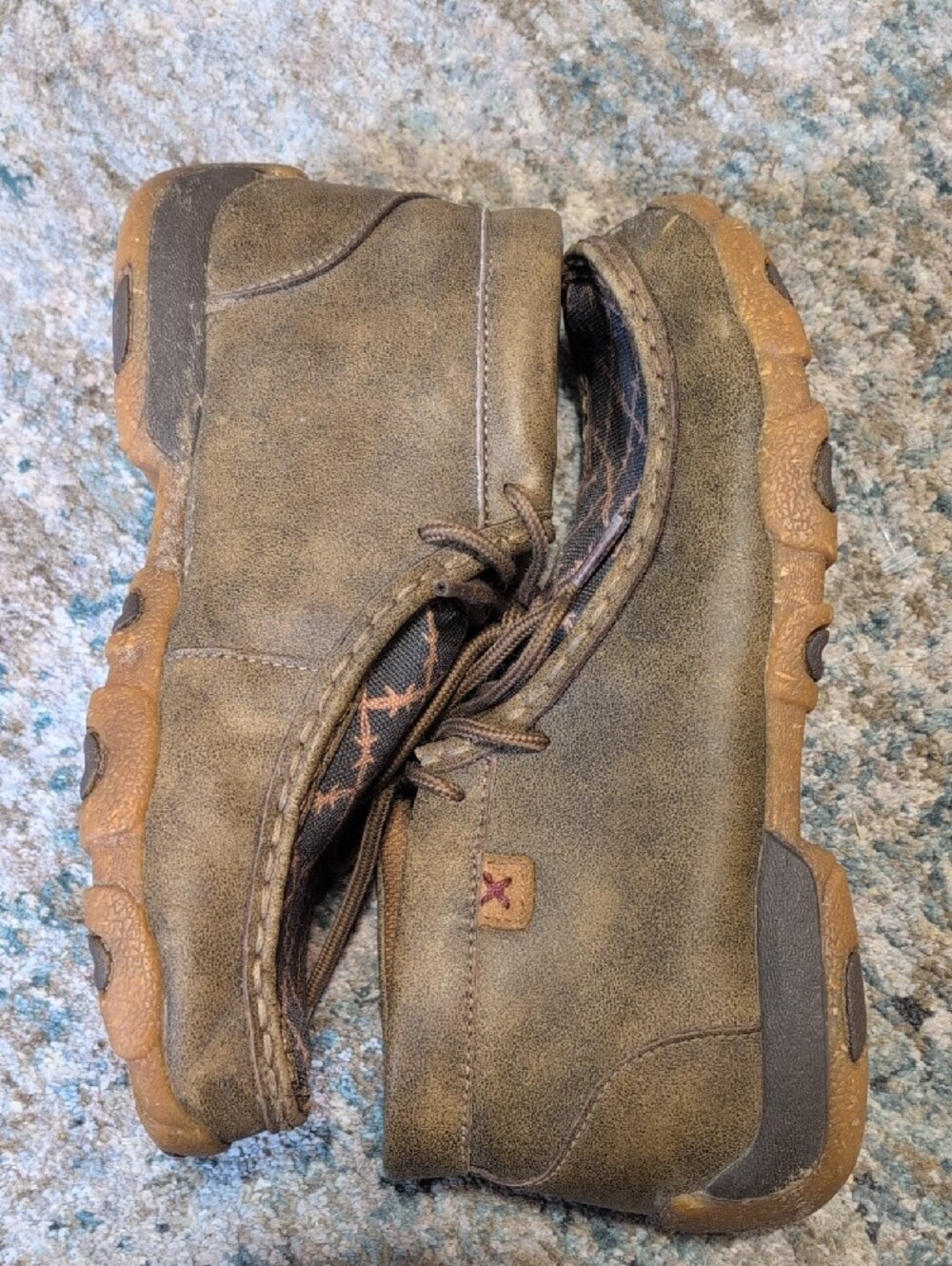 Twisted X Driving Moc Loafers Kids Size 3M Barbed Wire Brown YDM0051
- Picture 4 of 11